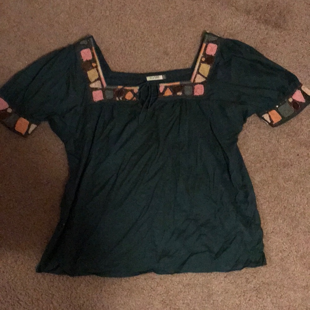 Old navy Forrest green blouse